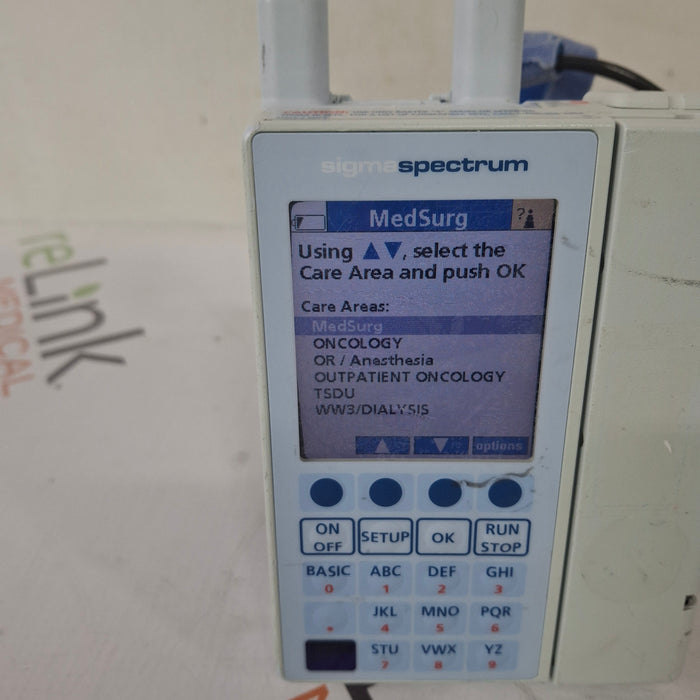 Baxter Baxter Sigma Spectrum 6.05.14 with A/B/G/N Battery Infusion Pump Infusion Pump reLink Medical