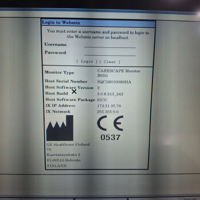 GE Healthcare GE Healthcare Carescape B650 Critical Care Patient Monitor Patient Monitors reLink Medical