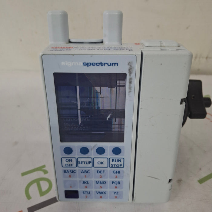 Baxter Sigma Spectrum w/ A/B/G/N Battery Infusion Pump