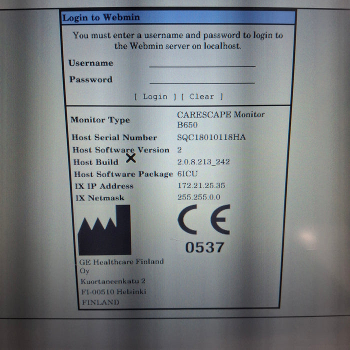 GE Healthcare GE Healthcare Carescape B650 Critical Care Patient Monitor Patient Monitors reLink Medical