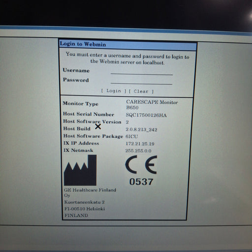 GE Healthcare GE Healthcare Carescape B650 Critical Care Patient Monitor Patient Monitors reLink Medical