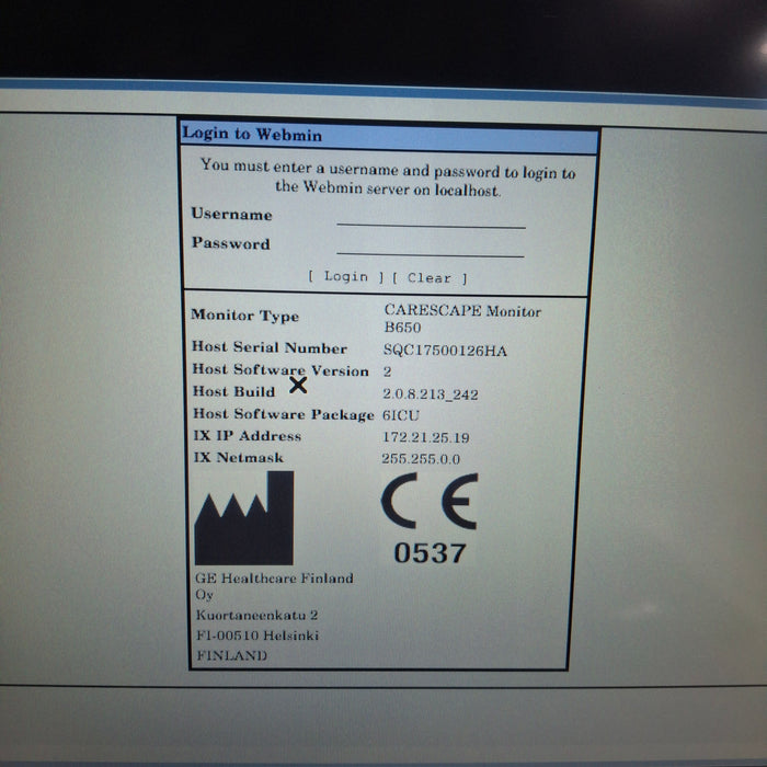 GE Healthcare GE Healthcare Carescape B650 Critical Care Patient Monitor Patient Monitors reLink Medical