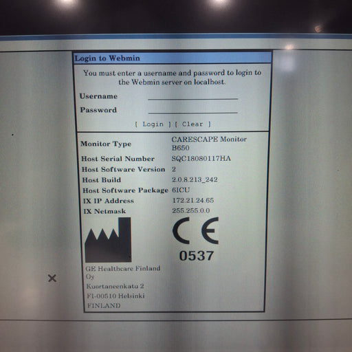 GE Healthcare GE Healthcare Carescape B650 Critical Care Patient Monitor Patient Monitors reLink Medical