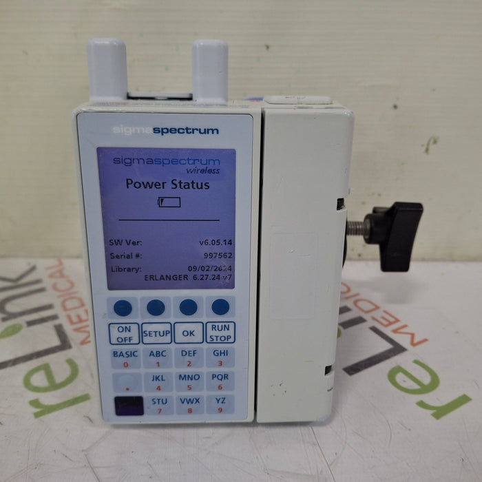 Baxter Baxter Sigma Spectrum 6.05.14 with A/B/G/N Battery Infusion Pump Infusion Pump reLink Medical
