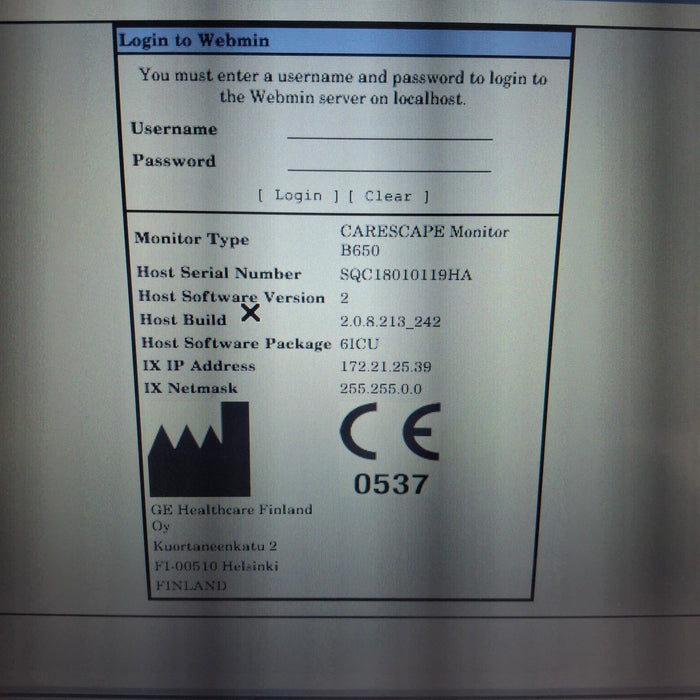 GE Healthcare GE Healthcare Carescape B650 Critical Care Patient Monitor Patient Monitors reLink Medical