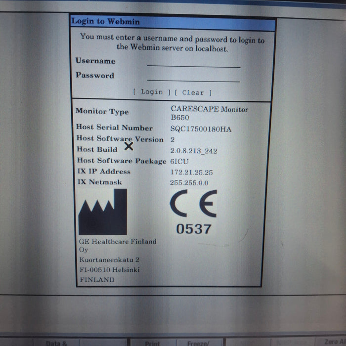 GE Healthcare GE Healthcare Carescape B650 Critical Care Patient Monitor Patient Monitors reLink Medical