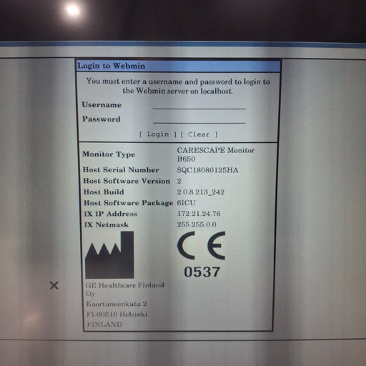 GE Healthcare GE Healthcare Carescape B650 Critical Care Patient Monitor Patient Monitors reLink Medical