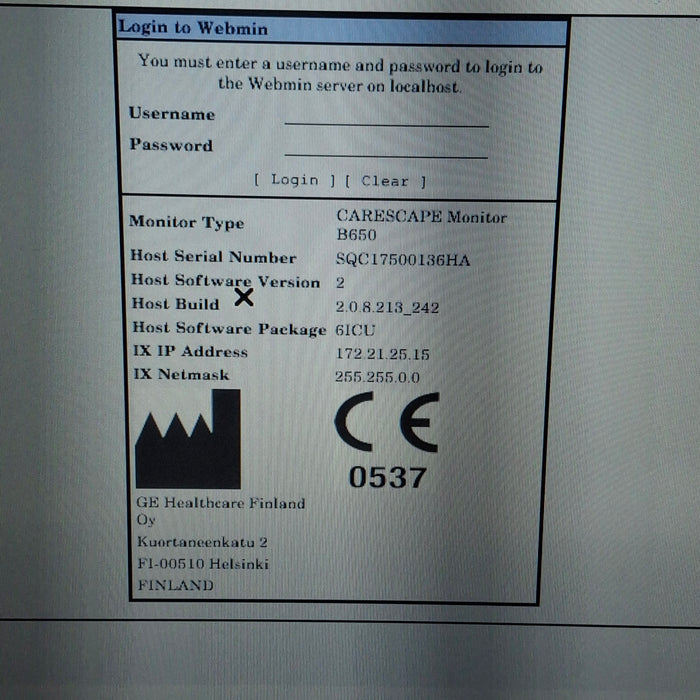 GE Healthcare GE Healthcare Carescape B650 Critical Care Patient Monitor Patient Monitors reLink Medical