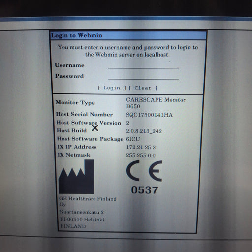 GE Healthcare GE Healthcare Carescape B650 Critical Care Patient Monitor Patient Monitors reLink Medical