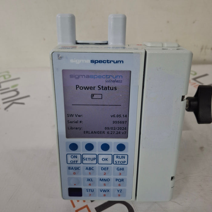 Baxter Baxter Sigma Spectrum 6.05.14 with A/B/G/N Battery Infusion Pump Infusion Pump reLink Medical