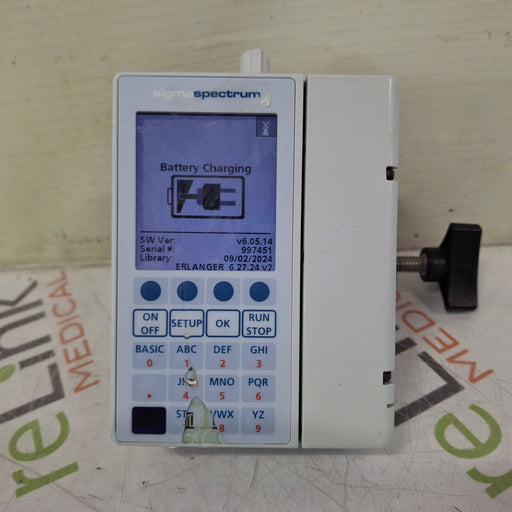 Baxter Baxter Sigma Spectrum 6.05.14 with B/G Battery Infusion Pump Infusion Pump reLink Medical