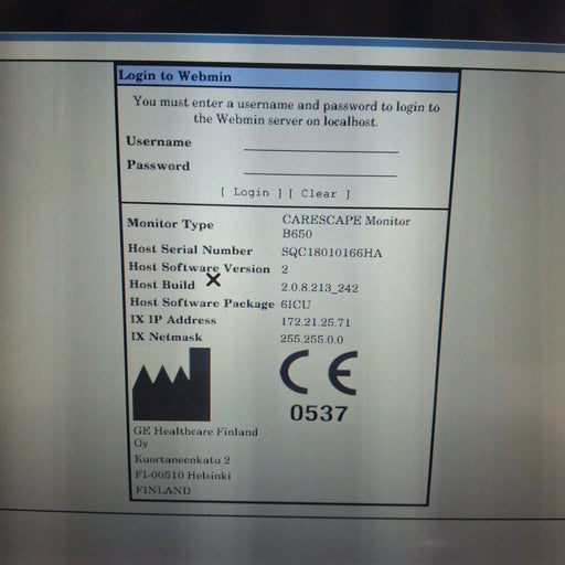 GE Healthcare GE Healthcare Carescape B650 Critical Care Patient Monitor Patient Monitors reLink Medical