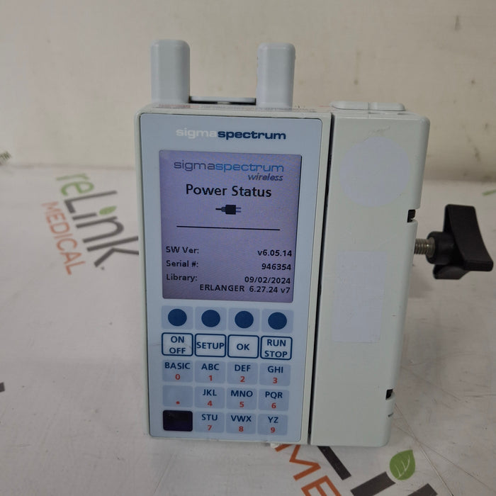Baxter Baxter Sigma Spectrum 6.05.14 with A/B/G/N Battery Infusion Pump Infusion Pump reLink Medical