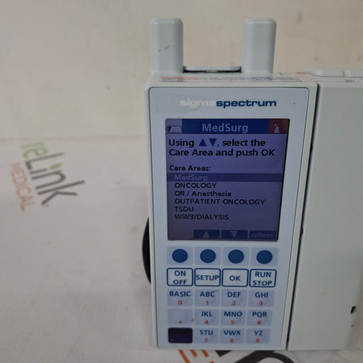 Baxter Baxter Sigma Spectrum 6.05.13 with A/B/G/N Battery Infusion Pump Infusion Pump reLink Medical