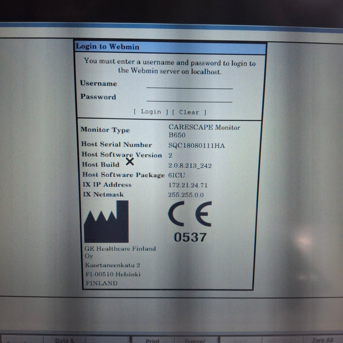 GE Healthcare GE Healthcare Carescape B650 Critical Care Patient Monitor Patient Monitors reLink Medical