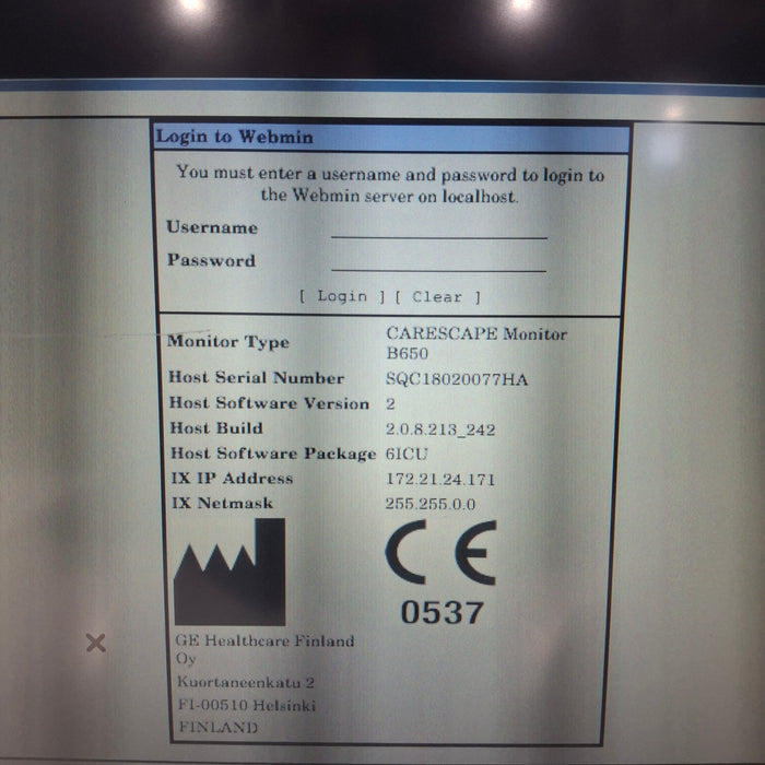 GE Healthcare GE Healthcare Carescape B650 Critical Care Patient Monitor Patient Monitors reLink Medical