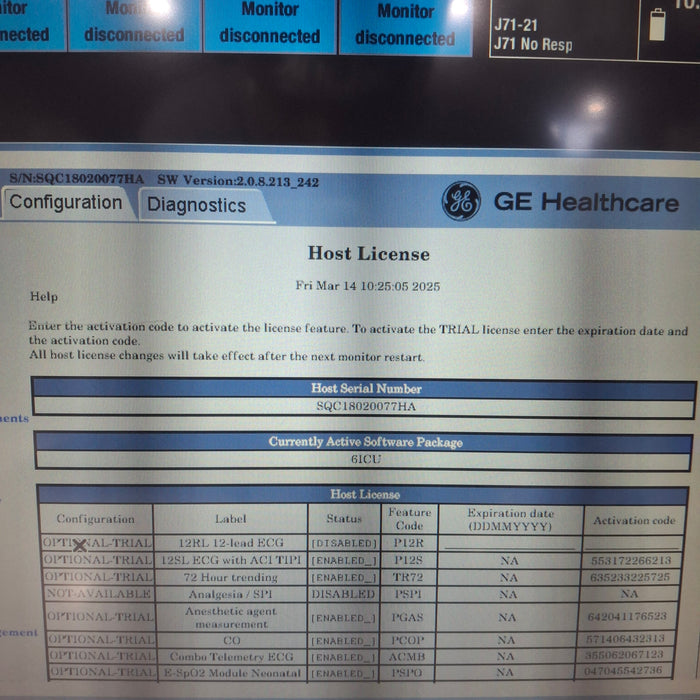 GE Healthcare GE Healthcare Carescape B650 Critical Care Patient Monitor Patient Monitors reLink Medical