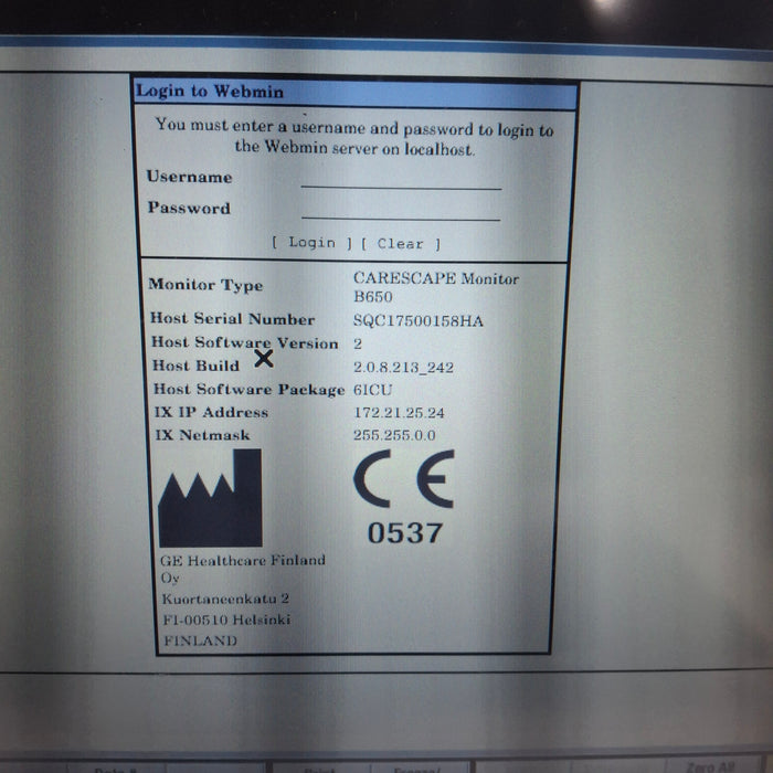GE Healthcare GE Healthcare Carescape B650 Critical Care Patient Monitor Patient Monitors reLink Medical