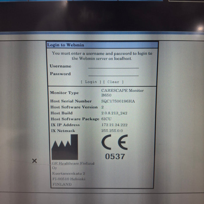 GE Healthcare GE Healthcare Carescape B650 Critical Care Patient Monitor Patient Monitors reLink Medical
