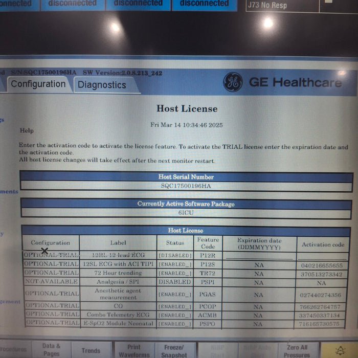 GE Healthcare GE Healthcare Carescape B650 Critical Care Patient Monitor Patient Monitors reLink Medical