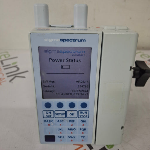 Baxter Baxter Sigma Spectrum 6.05.14 with A/B/G/N Battery Infusion Pump Infusion Pump reLink Medical