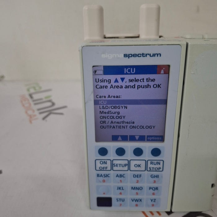 Baxter Baxter Sigma Spectrum 6.05.14 with A/B/G/N Battery Infusion Pump Infusion Pump reLink Medical