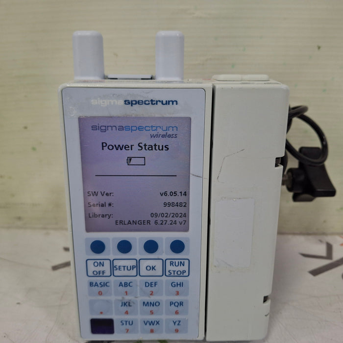 Baxter Baxter Sigma Spectrum 6.05.14 with A/B/G/N Battery Infusion Pump Infusion Pump reLink Medical