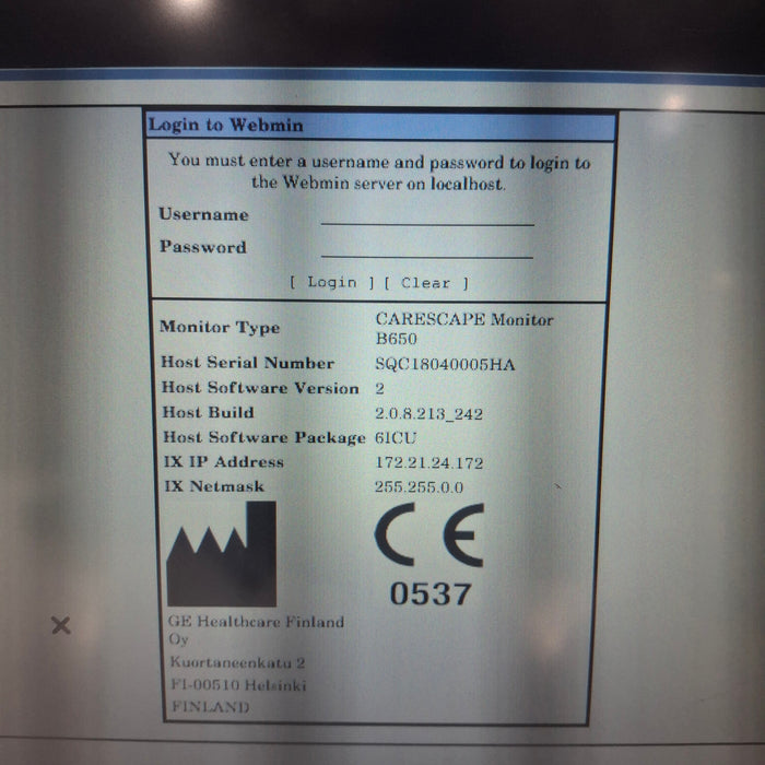GE Healthcare GE Healthcare Carescape B650 Critical Care Patient Monitor Patient Monitors reLink Medical