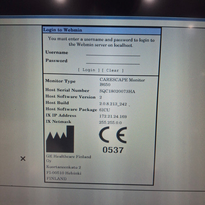 GE Healthcare GE Healthcare Carescape B650 Critical Care Patient Monitor Patient Monitors reLink Medical