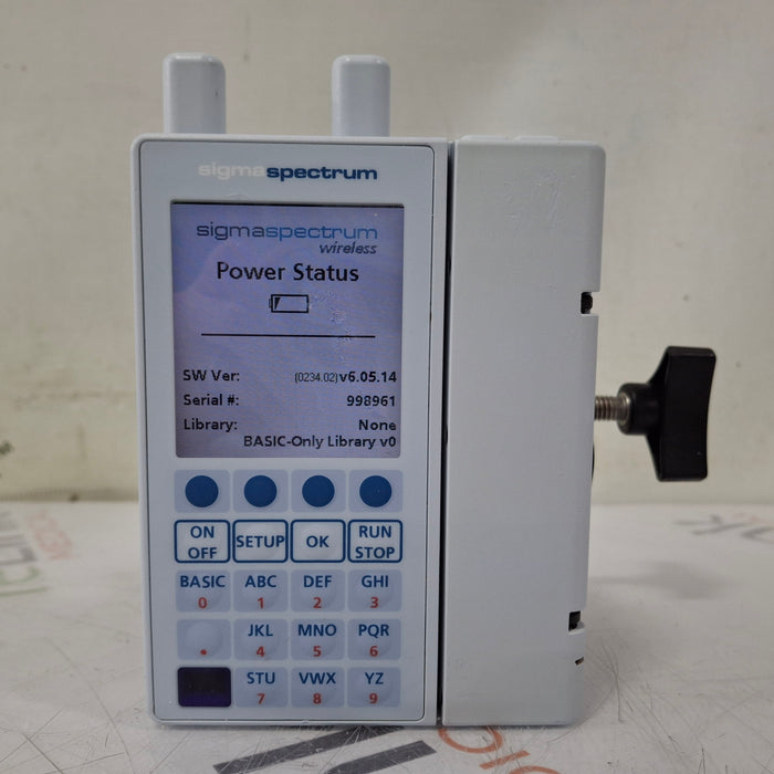 Baxter Baxter Sigma Spectrum 6.05.14 with A/B/G/N Battery Infusion Pump Infusion Pump reLink Medical