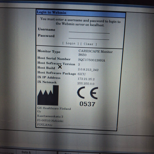 GE Healthcare GE Healthcare Carescape B650 Critical Care Patient Monitor Patient Monitors reLink Medical