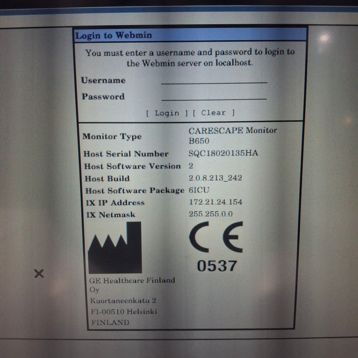GE Healthcare GE Healthcare Carescape B650 Critical Care Patient Monitor Patient Monitors reLink Medical