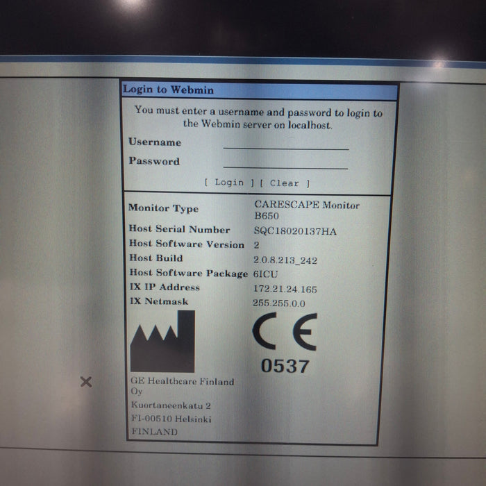 GE Healthcare GE Healthcare Carescape B650 Critical Care Patient Monitor Patient Monitors reLink Medical