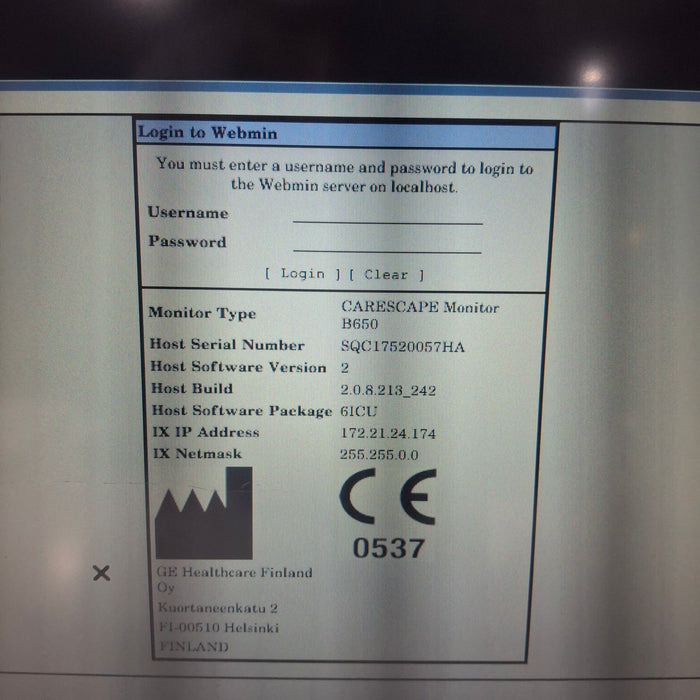 GE Healthcare GE Healthcare Carescape B650 Critical Care Patient Monitor Patient Monitors reLink Medical