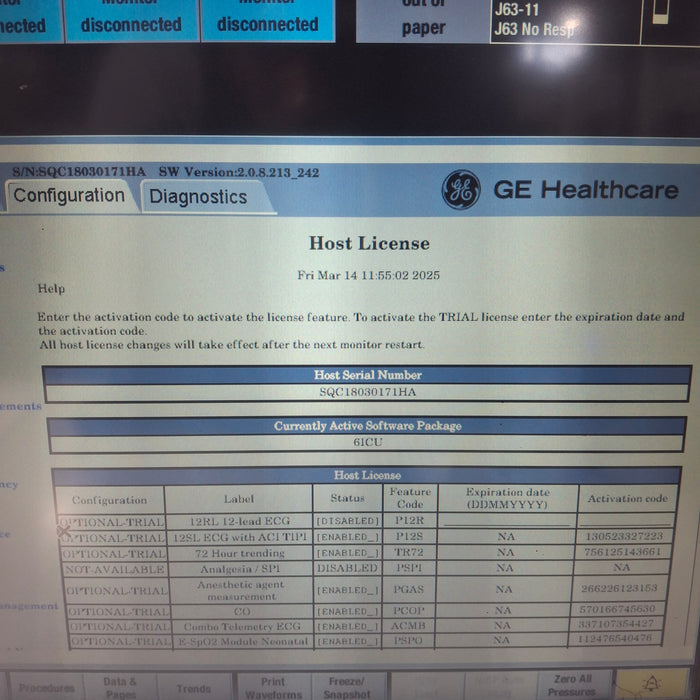 GE Healthcare GE Healthcare Carescape B650 Critical Care Patient Monitor Patient Monitors reLink Medical