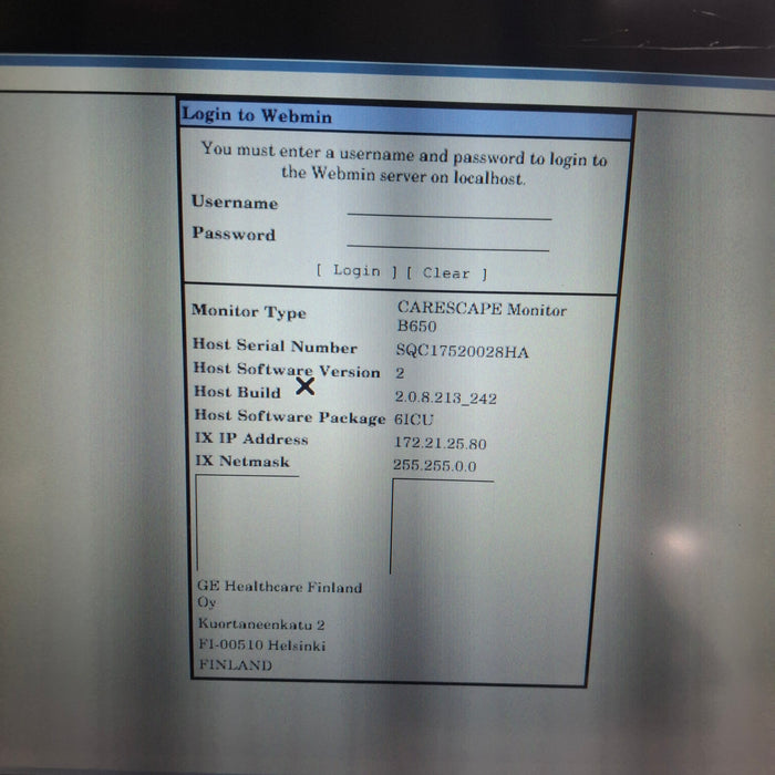 GE Healthcare GE Healthcare Carescape B650 Critical Care Patient Monitor Patient Monitors reLink Medical