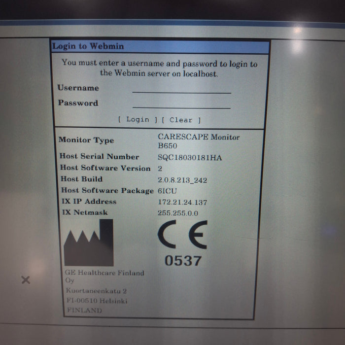 GE Healthcare GE Healthcare Carescape B650 Critical Care Patient Monitor Patient Monitors reLink Medical