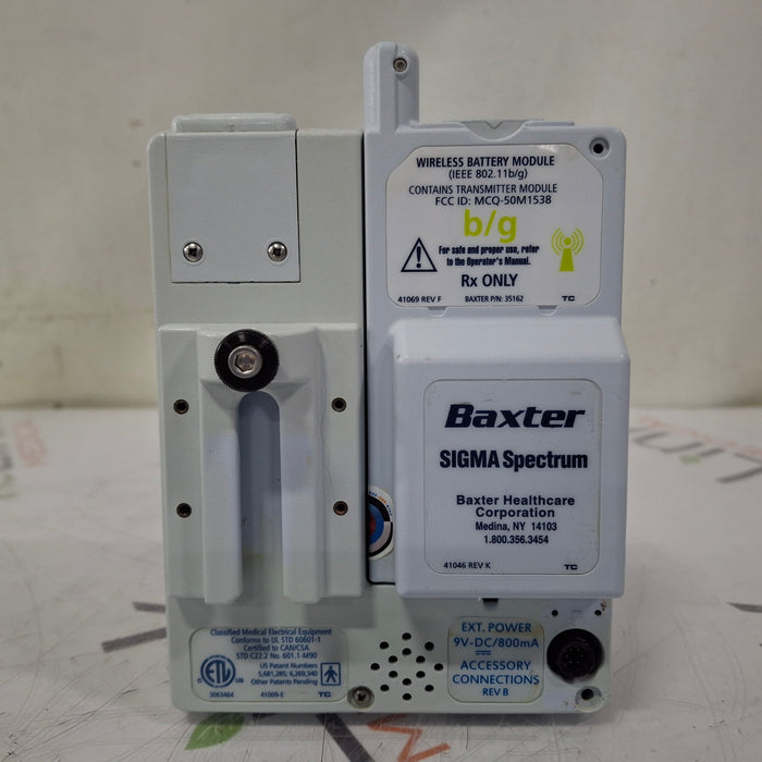 Baxter Sigma Spectrum 6.05.13 with B/G Battery Infusion Pump