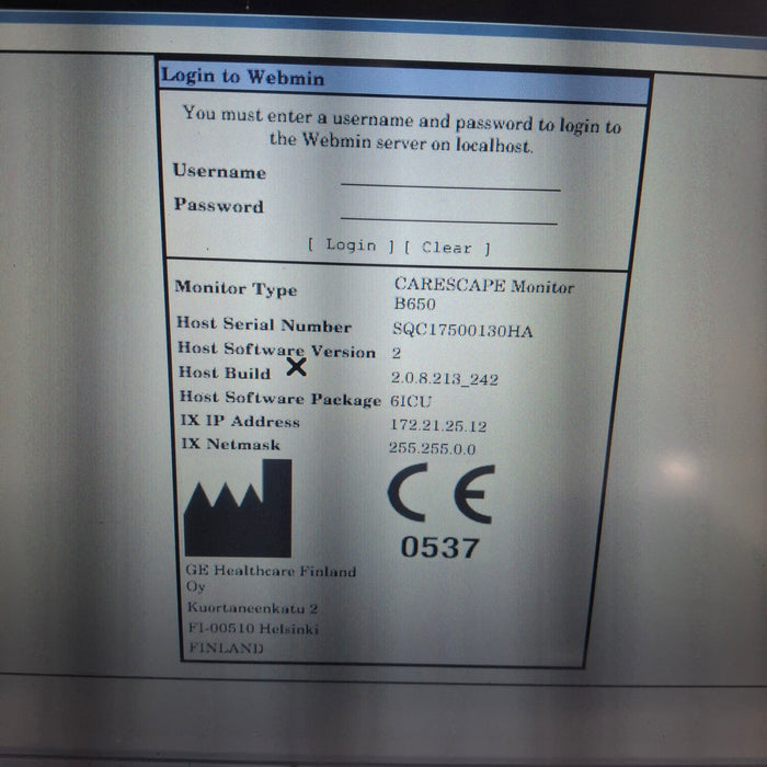 GE Healthcare GE Healthcare Carescape B650 Critical Care Patient Monitor Patient Monitors reLink Medical