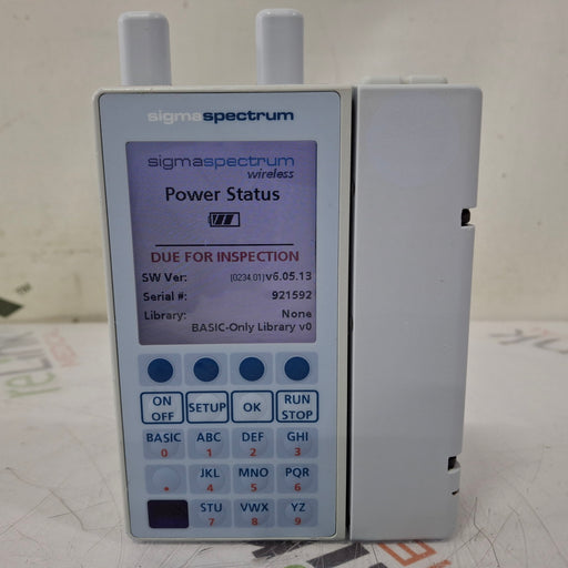 Baxter Baxter Sigma Spectrum 6.05.13 with A/B/G/N Battery Infusion Pump Infusion Pump reLink Medical