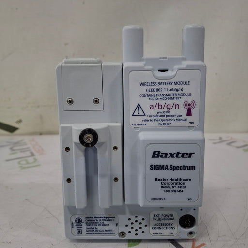 Baxter Baxter Sigma Spectrum 6.05.13 with A/B/G/N Battery Infusion Pump Infusion Pump reLink Medical