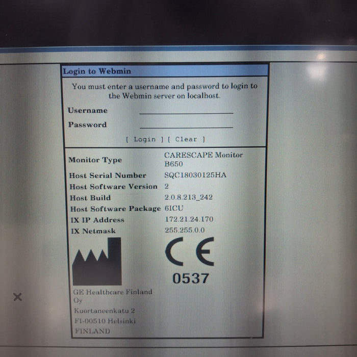 GE Healthcare GE Healthcare Carescape B650 Critical Care Patient Monitor Patient Monitors reLink Medical
