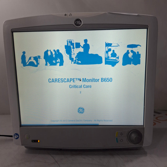 GE Healthcare GE Healthcare Carescape B650 Critical Care Patient Monitor Patient Monitors reLink Medical