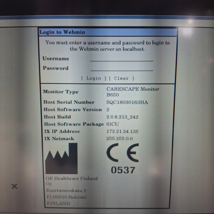 GE Healthcare GE Healthcare Carescape B650 Critical Care Patient Monitor Patient Monitors reLink Medical