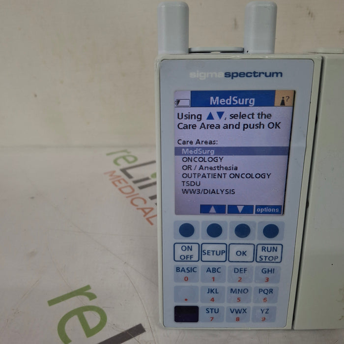 Baxter Baxter Sigma Spectrum 6.05.14 with A/B/G/N Battery Infusion Pump Infusion Pump reLink Medical