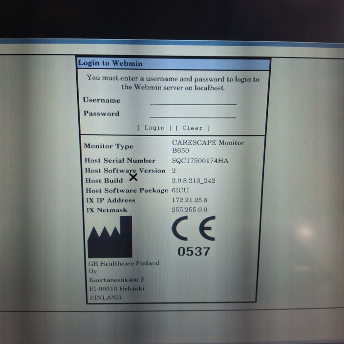 GE Healthcare GE Healthcare Carescape B650 Critical Care Patient Monitor Patient Monitors reLink Medical