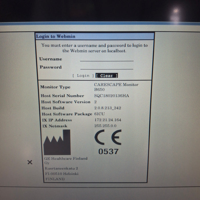 GE Healthcare GE Healthcare Carescape B650 Critical Care Patient Monitor Patient Monitors reLink Online