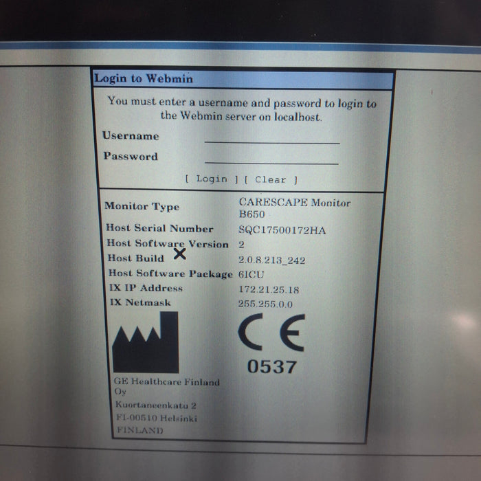 GE Healthcare GE Healthcare Carescape B650 Critical Care Patient Monitor Patient Monitors reLink Medical