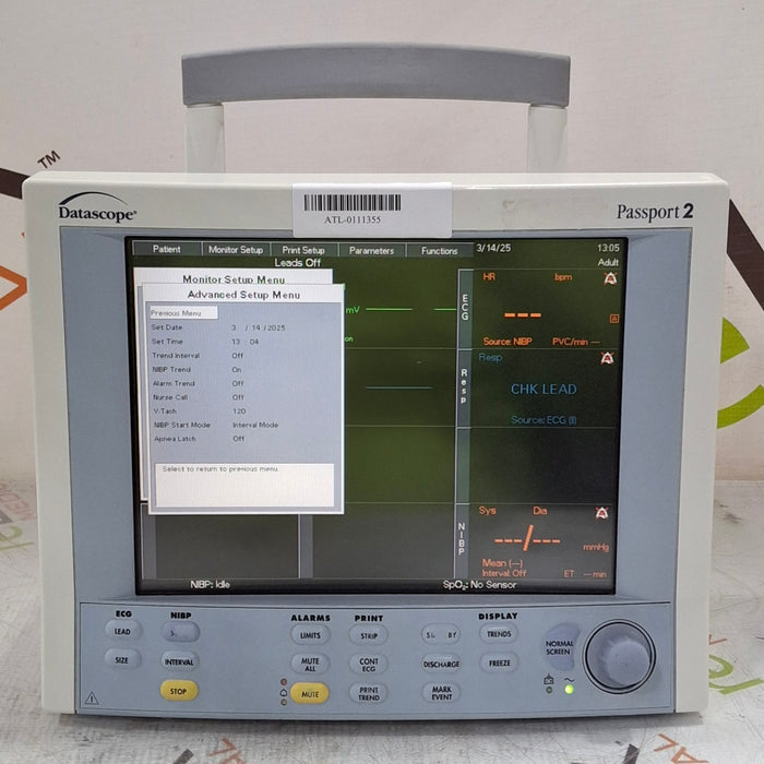 Datascope Passport 2 Patient Monitor