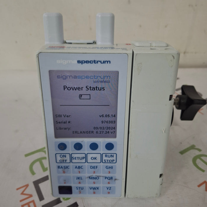 Baxter Baxter Sigma Spectrum 6.05.14 with A/B/G/N Battery Infusion Pump Infusion Pump reLink Medical